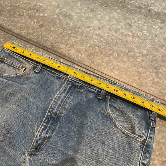 Vintage Y2K Carhartt Denim Relaxed Fit Jeans Mens 40x30 Artwork DIstressed Art - Picture 11 of 14